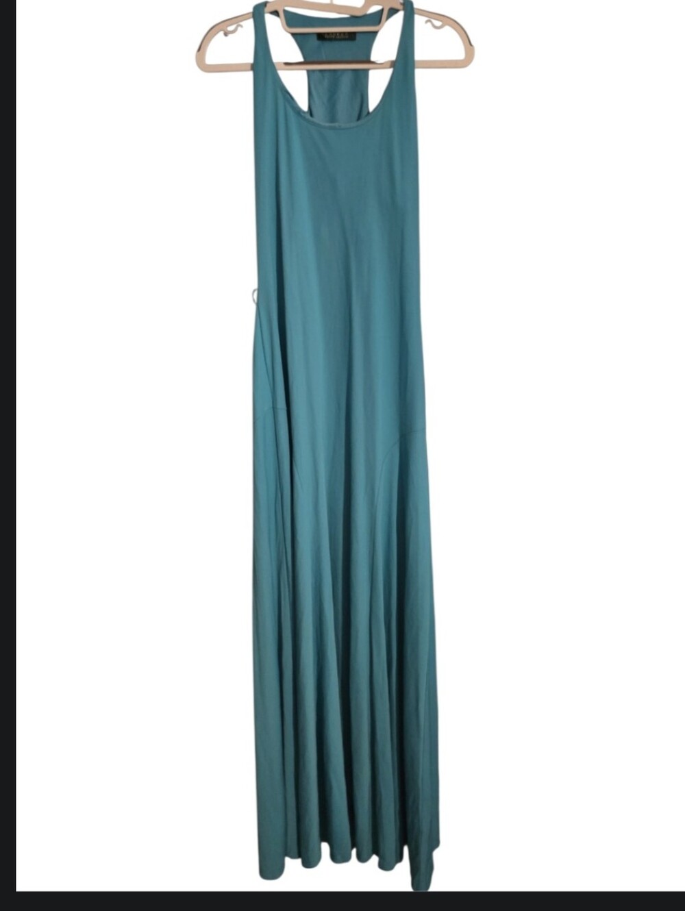 Ralph Lauren Lauren Teal Knit Tank Maxi Dress Size Med NWT